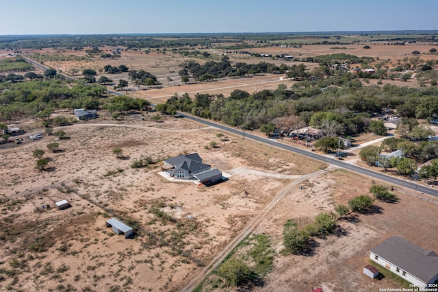 drone / aerial view featuring a rural view