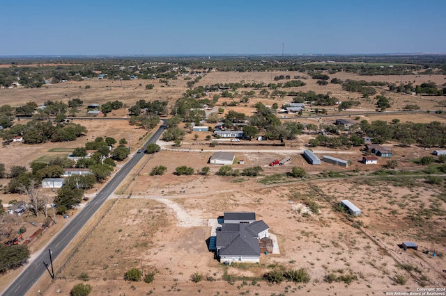 drone / aerial view featuring a rural view