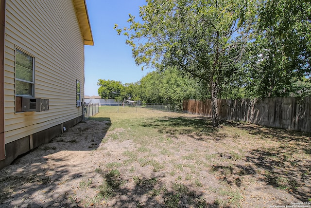 view of yard with cooling unit