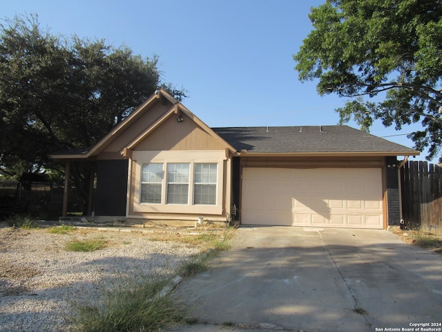 7731 Clear Ridge Dr, San Antonio, TX 78239 - single story home featuring an attached garage, fence, and driveway