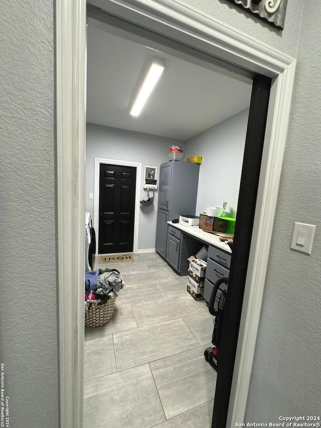 view of clothes washing area