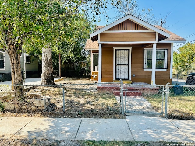 view of bungalow-style home