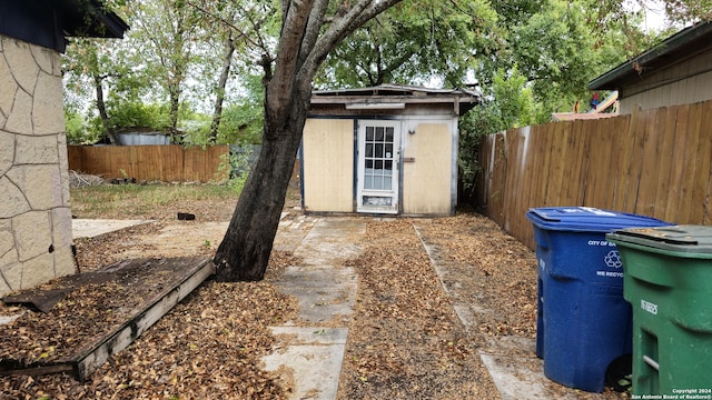 view of outdoor structure