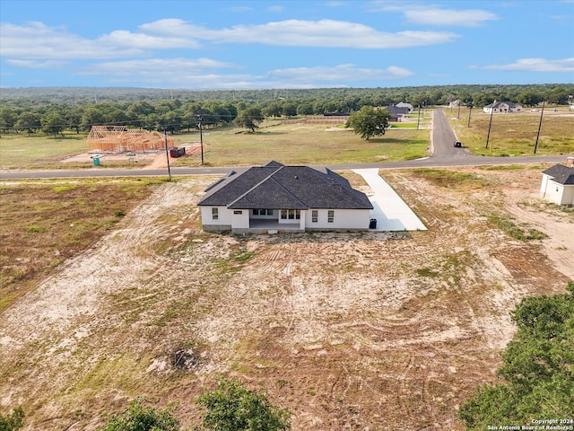 aerial view featuring a rural view