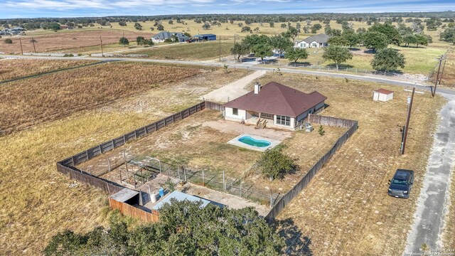 165 Lakeview Cir, La Vernia, TX 78121 - birds eye view of property with a rural view