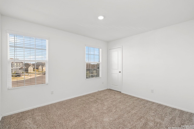 385 Soapstone Pass, Maxwell, TX 78656 - empty room with baseboards, carpet, and recessed lighting