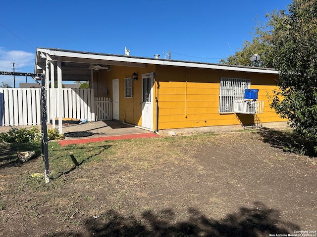 view of back of property