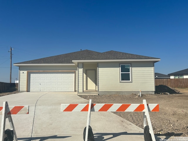 view of front of house featuring a garage