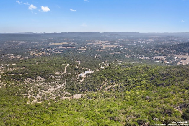 bird's eye view featuring a mountain view