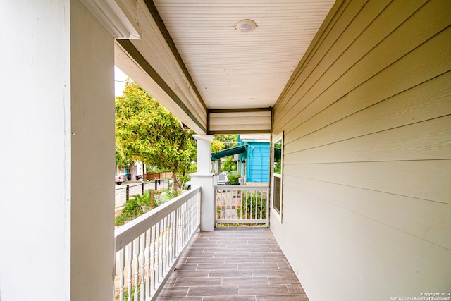 view of balcony