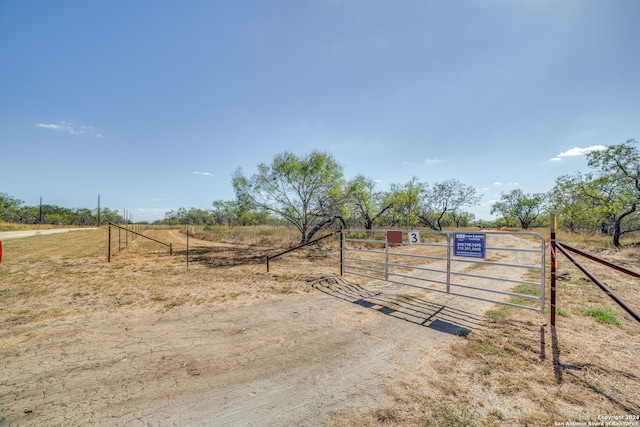 exterior space with a rural view