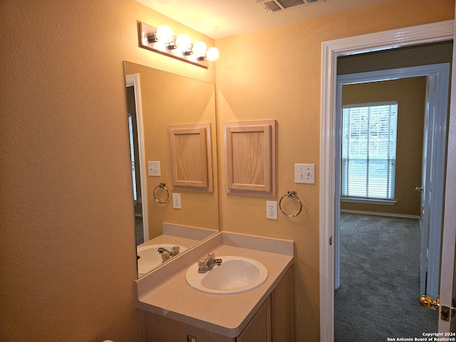 bathroom with vanity