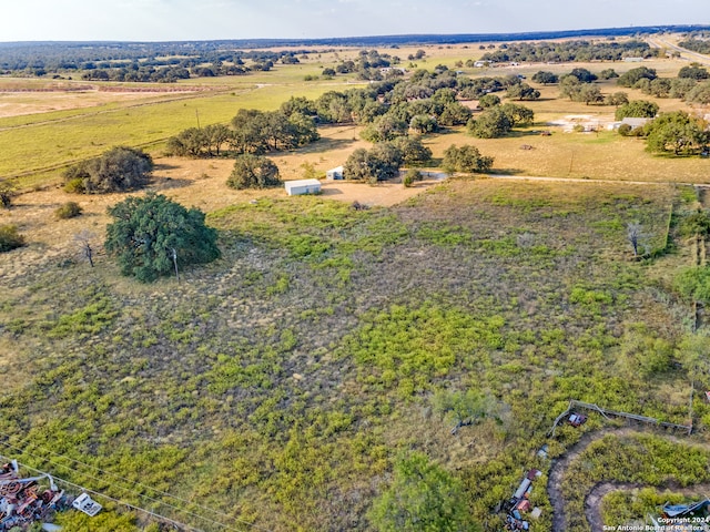 aerial view featuring a rural view