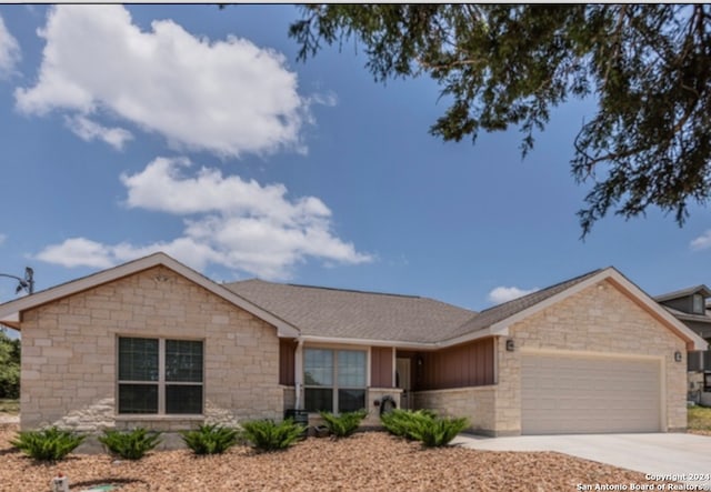 ranch-style house with a garage