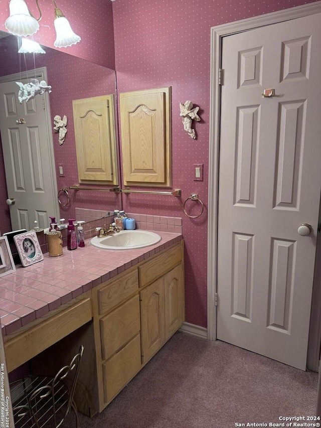 bathroom featuring vanity