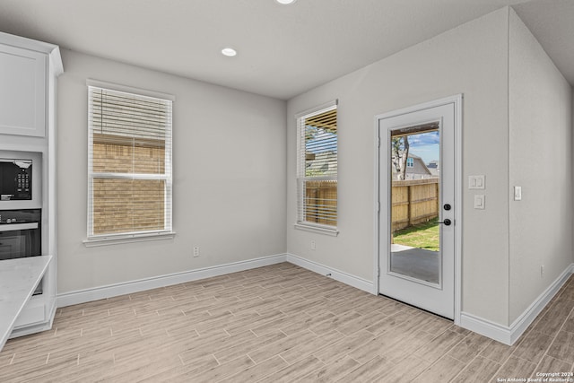 interior space featuring light hardwood / wood-style flooring