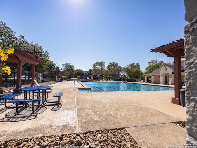 view of pool with a patio area