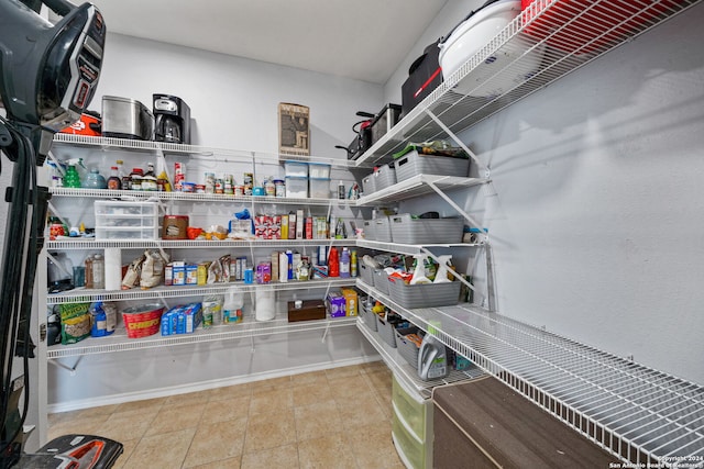 view of pantry