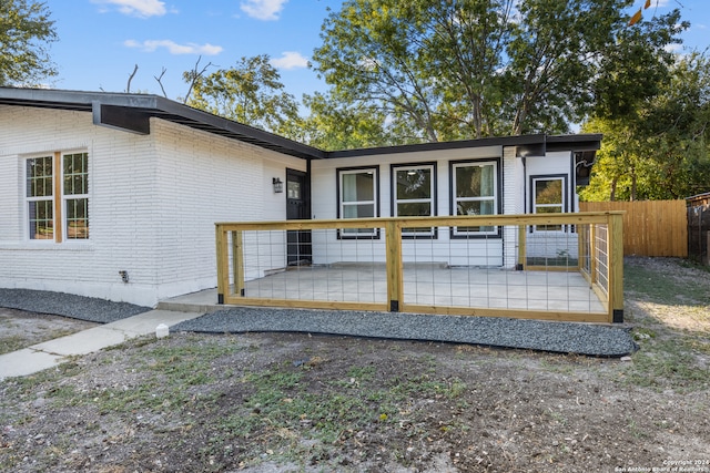 exterior space with a patio area