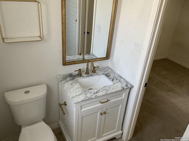 4543 Guadalajara Dr, San Antonio, TX 78233 - bathroom with vanity and toilet