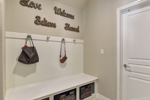 view of mudroom