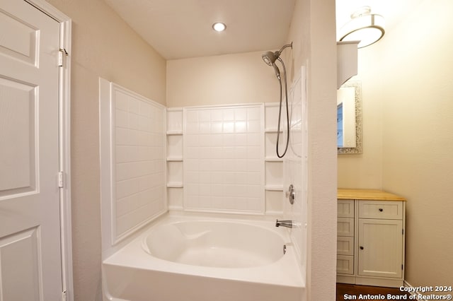 bathroom with shower / bathing tub combination