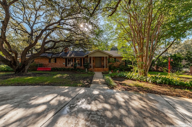 view of ranch-style house