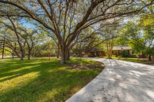 view of front of property with a front yard