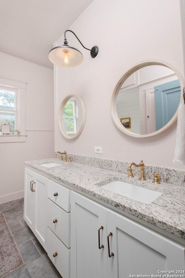 bathroom featuring vanity