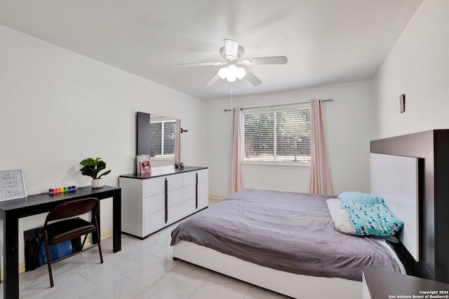 1336 Leopard Hunt, San Antonio, TX 78251 - tiled bedroom featuring ceiling fan