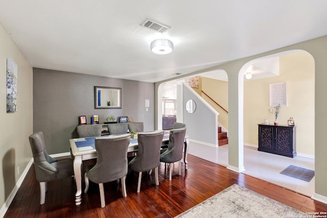 dining room featuring hardwood / wood-style flooring