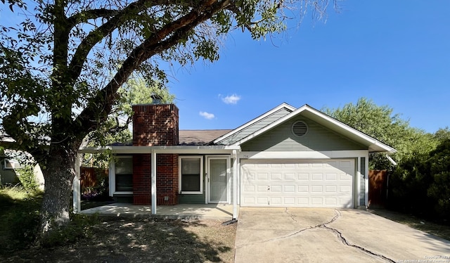 ranch-style house with a garage