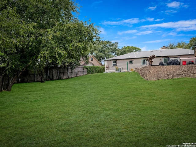 414 E Hathaway Dr, San Antonio, TX 78209 - view of yard featuring fence