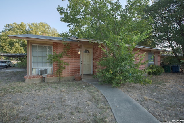 view of ranch-style home