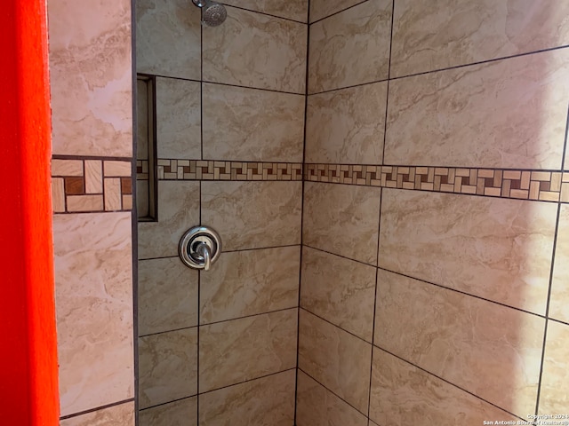 details featuring a tile shower