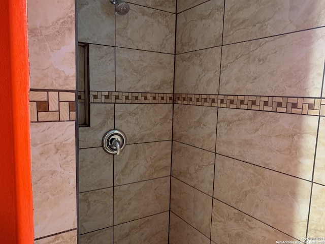 details featuring tiled shower