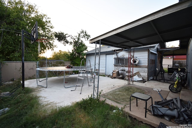 view of patio / terrace with a gazebo