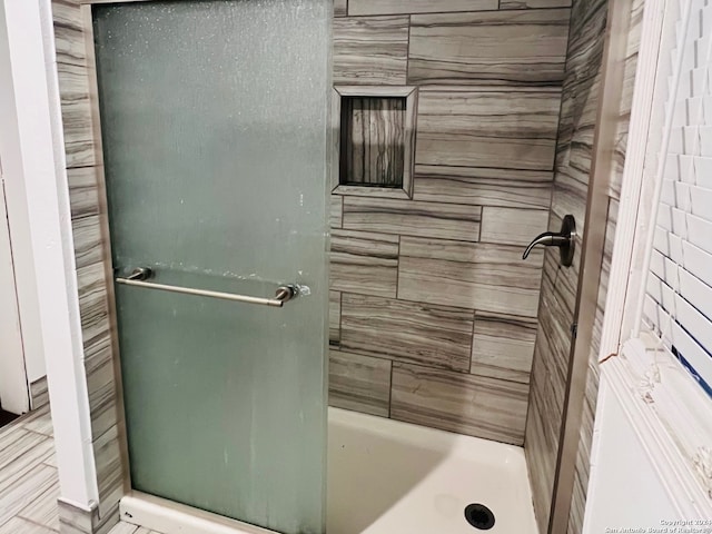 full bathroom with a shower