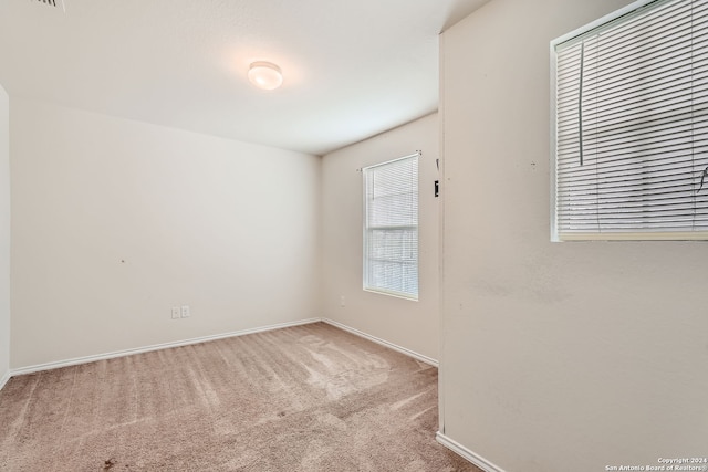 view of carpeted empty room