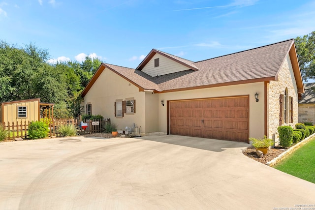 view of front of house featuring a garage