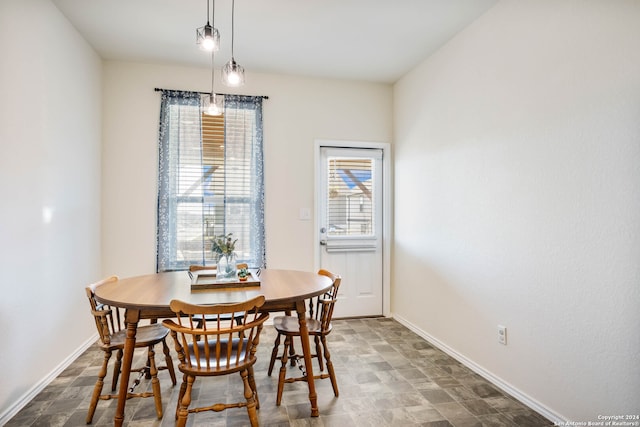 view of dining room