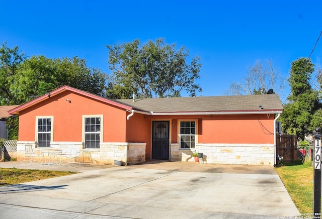 view of ranch-style home