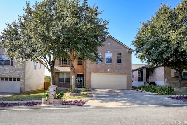 view of front of home featuring a garage