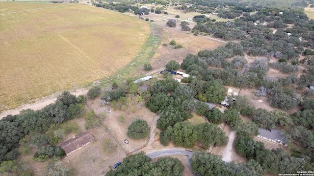 drone / aerial view featuring a rural view