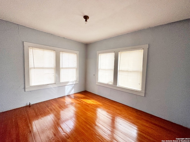 spare room featuring hardwood / wood-style flooring