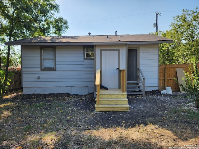 view of back of property