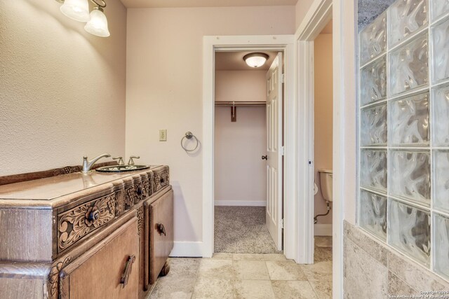 282 Hill Top, Lakehills, TX 78063 - kitchen featuring appliances with stainless steel finishes, finished concrete floors, open shelves, a sink, and ceiling fan