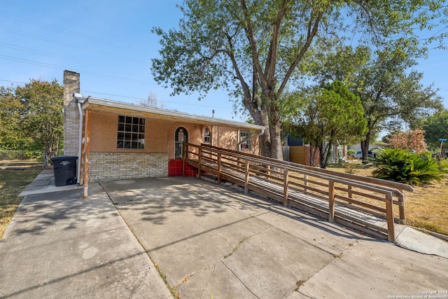 view of ranch-style home