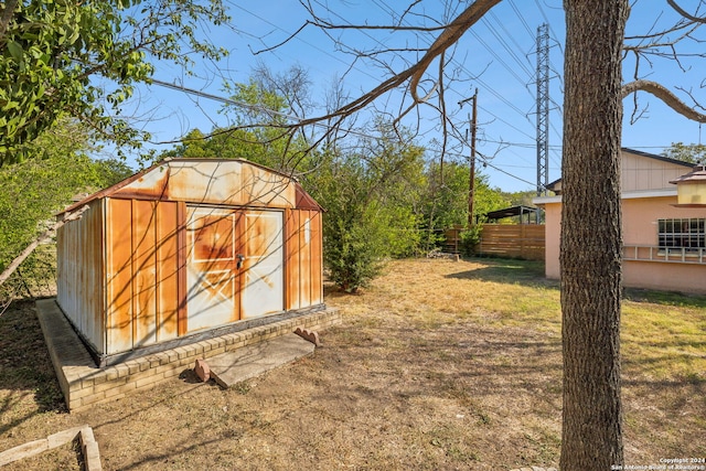 view of outdoor structure