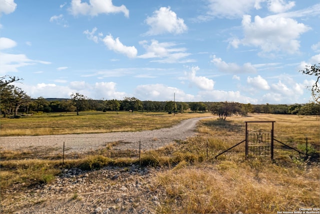 view of road featuring a rural view